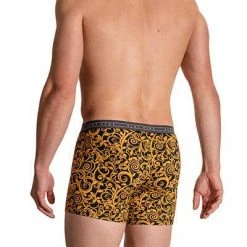 Olaf Benz RED2114 Boxerpants 108885/9802 Trunk, Baumwoll-Stretch, Gelb gemustert, Gelb -MR Wasch Geschaft 372103 norm2