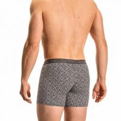 Olaf Benz RED2117 Boxerpants 108900/8010 Trunk, Mikrofaser, Schwarz gemustert, Schwarz-weiß -MR Wasch Geschaft 372164 norm2