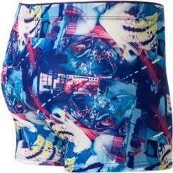 bruno banani Shorts Digital Life 2201-2334/4331 Trunk, Mikrofaser-Stretch, Blau gemustert, Blau -MR Wasch Geschaft 372187 norm2