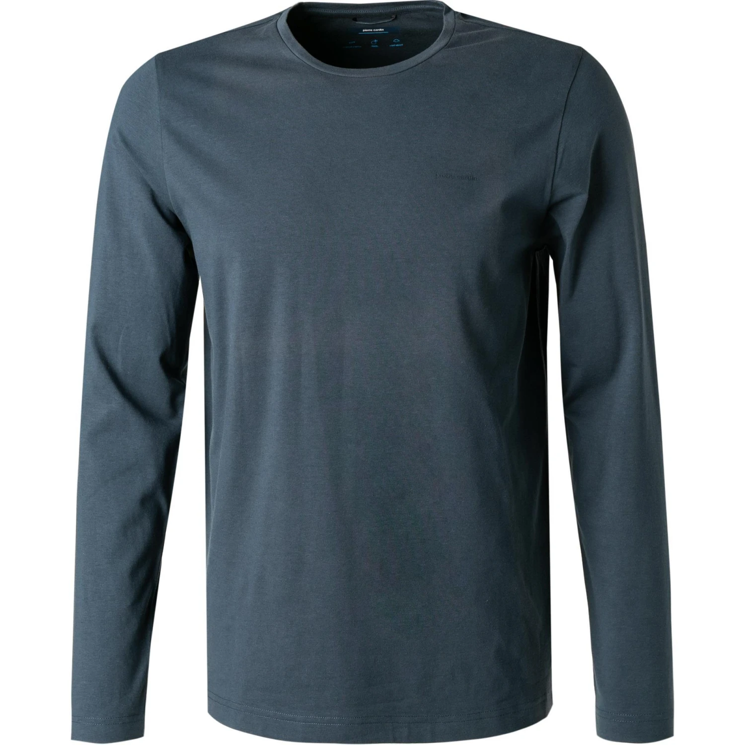 Pierre Cardin Longsleeve 53270/000/12328/3505 Baumwolle, Rauchblau 1 Pierre Cardin Longsleeve 53270/000/12328/3505 Baumwolle, Rauchblau