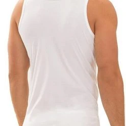 Mey THINK Athletic-Shirt 71100/101 Tanktop, Bio Baumwoll-Stretch, Weiß -MR Wasch Geschaft 372542 norm2