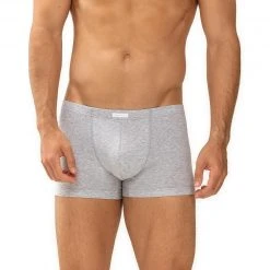 Mey THINK Shorty 71021/620 Trunk, Bio Baumwoll-Stretch, Hellgrau meliert, Hellgrau