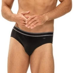 Mey THINK Jazz-Pants 71141/123 Slip, Bio Baumwoll-Stretch, Schwarz