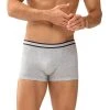 Mey THINK Shorty 71121/620 Trunk, Bio Baumwoll-Stretch, Hellgrau meliert, Hellgrau