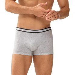 Mey THINK Shorty 71121/620 Trunk, Bio Baumwoll-Stretch, Hellgrau meliert, Hellgrau