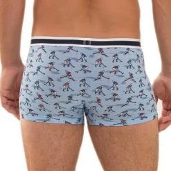 Mey CLUB Shorty 37091/724 Trunk, Bio Baumwoll-Stretch, Hellblau, Blau -MR Wasch Geschaft 372561 norm2