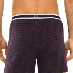 Mey GOTS Nelson Boxer Shorts 37110/163 Boxershorts, Bio Baumwoll-Stretch, Weinrot kariert, Rot -MR Wasch Geschaft 372603 norm2