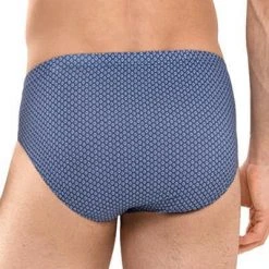 Mey SALO Jazz-Pants 2er Pack 38043/664 Slips in Geschenkbox, Mikrofaser-Stretch, Blau gemuster, Blau -MR Wasch Geschaft 372615 norm2