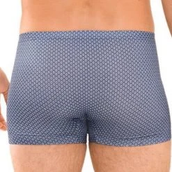 Mey SALO Shorty 2er Pack 37106/664 Trunks in Geschenkbox, Mikrofaser-Stretch, Blau gemustert, Blau -MR Wasch Geschaft 372616 norm2
