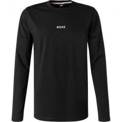 BOSS Longsleeve TChark 50462807/001 Baumwolle, Schwarz