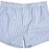 Novila Shorts 8580/55/102 Boxershorts, Baumwolle, Hellblau-weiß gestreift, Hellblau gestreift