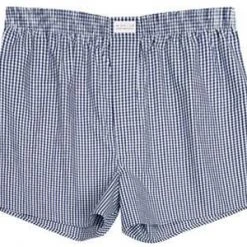 Novila Shorts 8580/55/204 Boxershorts, Baumwolle, Marine-weiß kariert, Marine kariert