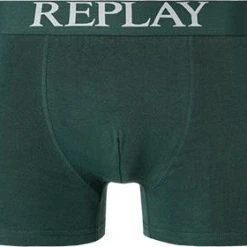 Replay Trunks 2er Pack I101194/N203 Baumwoll-Stretch, Dunkelgrün-hellgrau gepunktet, Dunkelgrün-hellgrau -MR Wasch Geschaft 372813 norm2