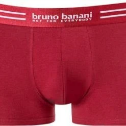 bruno banani Shorts 3er Pack Cotton 2201-2326/4302 Trunks, Baumwoll-Stretch, Rot, Rot-rubinrot-weinrot -MR Wasch Geschaft 372869 norm2