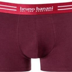 bruno banani Shorts 3er Pack Cotton 2201-2326/4302 Trunks, Baumwoll-Stretch, Rot, Rot-rubinrot-weinrot -MR Wasch Geschaft 372869 norm3