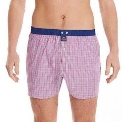 MC ALSON Boxer-Shorts 4405/rosa Boxershorts, Baumwolle, Rosa-blau kariert -MR Wasch Geschaft 373070 norm2