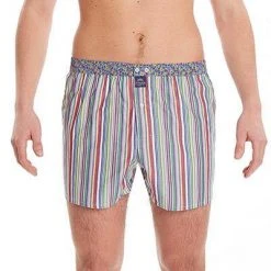 MC ALSON Boxer-Shorts 4412/rosa Boxershorts, Baumwolle, Rose gestreift -MR Wasch Geschaft 373073 norm2