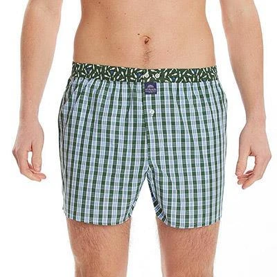 MC ALSON Boxer-Shorts 4423/grün Boxershorts, Baumwolle, Grün-hellblau gemustert 3 MC ALSON Boxer-Shorts 4423/grün Boxershorts, Baumwolle, Grün-hellblau gemustert – Bild 3