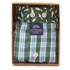 MC ALSON Boxer-Shorts 4423/grün Boxershorts, Baumwolle, Grün-hellblau gemustert 7 MC ALSON Boxer-Shorts 4423/grün Boxershorts, Baumwolle, Grün-hellblau gemustert -MR Wasch Geschaft 373078 norm3