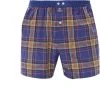 MC ALSON Boxer-Shorts 4433/navy Boxershorts, Baumwolle, Kobalt-ocker kariert