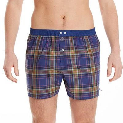 MC ALSON Boxer-Shorts 4433/navy Boxershorts, Baumwolle, Kobalt-ocker kariert 3 MC ALSON Boxer-Shorts 4433/navy Boxershorts, Baumwolle, Kobalt-ocker kariert – Bild 3