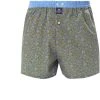 MC ALSON Boxer-Shorts 4442/oliv Boxershorts, Baumwolle, Oliv-hellblau gemustert