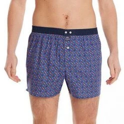 MC ALSON Boxer-Shorts 4447/blau Boxershorts, Baumwolle, Blau gemustert -MR Wasch Geschaft 373088 norm2