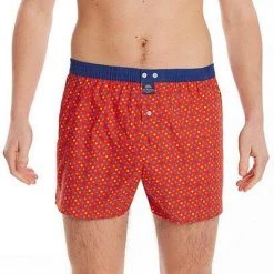 MC ALSON Boxer-Shorts 4448/rot Boxershorts, Baumwolle, Rot-blau gemustert -MR Wasch Geschaft 373089 norm2