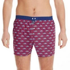 MC ALSON Boxer-Shorts 4454/rot Boxershorts, Baumwolle, Rot gemustert -MR Wasch Geschaft 373091 norm2