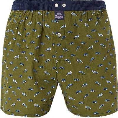 MC ALSON Boxer-Shorts 4468/oliv Boxershorts, Baumwolle, Oliv gemustert 2 MC ALSON Boxer-Shorts 4468/oliv Boxershorts, Baumwolle, Oliv gemustert – Bild 2