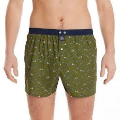 MC ALSON Boxer-Shorts 4468/oliv Boxershorts, Baumwolle, Oliv gemustert 6 MC ALSON Boxer-Shorts 4468/oliv Boxershorts, Baumwolle, Oliv gemustert -MR Wasch Geschaft 373095 norm2