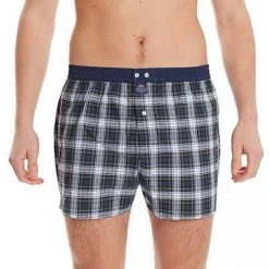 MC ALSON Boxer-Shorts 4477/grün Boxershorts, Baumwolle, Marine-grün kariert -MR Wasch Geschaft 373096 norm2