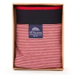 MC ALSON Jersey Boxer-Shorts J0205/rot-blau Trunk, Baumwoll-Jersey, Rot-blau gestreift -MR Wasch Geschaft 373099 norm3