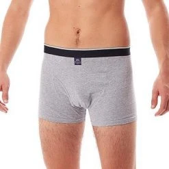 MC ALSON Jersey Boxer-Shorts J0300/grau Trunk, Baumwoll-Jersey, Hellgrau meliert -MR Wasch Geschaft 373100 norm2