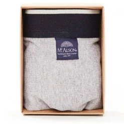 MC ALSON Jersey Boxer-Shorts J0300/grau Trunk, Baumwoll-Jersey, Hellgrau meliert -MR Wasch Geschaft 373100 norm3