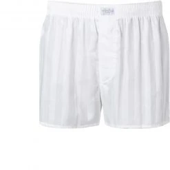 Novila Boxershorts 8367/055/1 Baumwolle, Weiß gestreift, Weiß