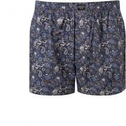 Novila Boxershorts 8676/055/165 Baumwolle, Marineblau-taupe gemustert, Taupe