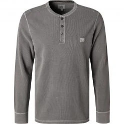 camel active Longsleeve 409671/6T11/06 Baumwolle, Steingrau