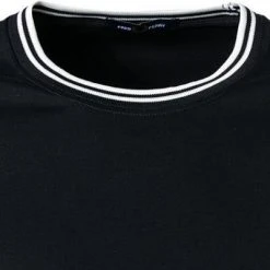 Fred Perry T-Shirt M9602/662 Longsleeve, Baumwolle, Navy, Navy-weiß -MR Wasch Geschaft 374164 norm2