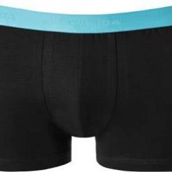 CALIDA Boxer 3er Pack 26341/774 Trunks, Baumwoll-Stretch, Schwarz, Rot-blau-grün -MR Wasch Geschaft 374273 norm2
