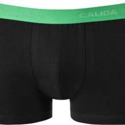 CALIDA Boxer 3er Pack 26341/774 Trunks, Baumwoll-Stretch, Schwarz, Rot-blau-grün -MR Wasch Geschaft 374273 norm3
