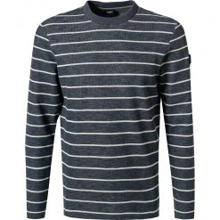 JOOP! Longsleeve Sebastian 30027883/404 Baumwolle, Indigo gestreift, Indigo