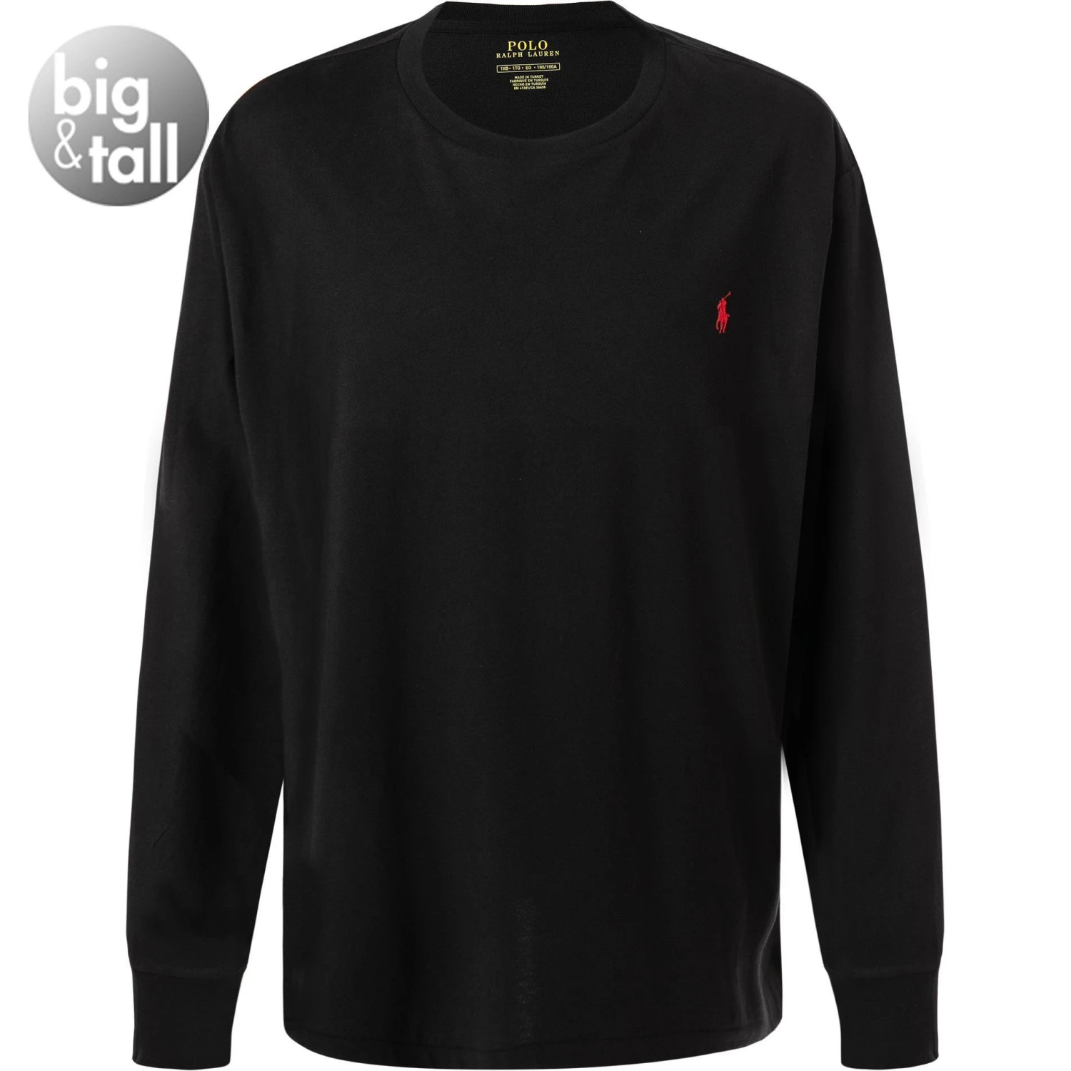 Polo Ralph Lauren Longsleeve 711671467/009 Big&Tall, Baumwolle, Schwarz 1 Polo Ralph Lauren Longsleeve 711671467/009 Big&Tall, Baumwolle, Schwarz