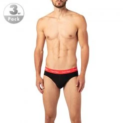 Calvin Klein Underwear Calvin Klein COTTON STRETCH 3er Pack U2661G/WHD Slips, Baumwoll-Stretch, Schwarz, Rot-grau-royal