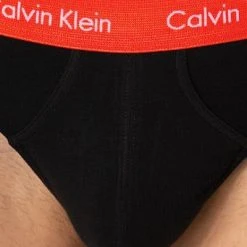 Calvin Klein Underwear Calvin Klein COTTON STRETCH 3er Pack U2661G/WHD Slips, Baumwoll-Stretch, Schwarz, Rot-grau-royal -MR Wasch Geschaft 374387 norm4