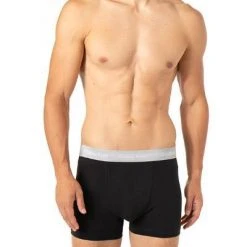 Calvin Klein Underwear Calvin Klein COTTON STRECH 3er Pack U2662G/WHD Trunks, Baumwoll-Stretch, Schwarz, Rot-grau-royal -MR Wasch Geschaft 374388 norm3