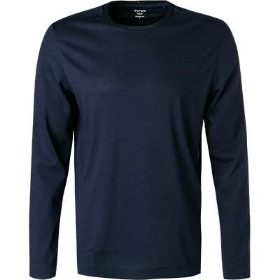 OLYMP Casual Modern Fit T-Shirt 5600/84/18 Longsleeve, Baumwolle, Marine 2 OLYMP Casual Modern Fit T-Shirt 5600/84/18 Longsleeve, Baumwolle, Marine – Bild 2