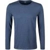OLYMP Casual Level Five B. Fit T-Shirt 5640/84/13 Longsleeve, Body Fit, Baumwolle-Kaschmir, Rauchblau meliert, Rauchblau