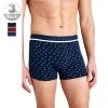 Schiesser Shorts 3er Pack 175783/910 Trunks, Baumwoll-Stretch, Blau-rot