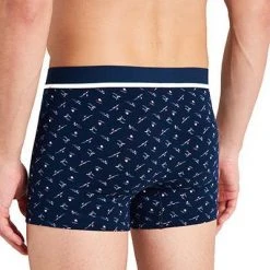 Schiesser Shorts 3er Pack 175783/910 Trunks, Baumwoll-Stretch, Blau-rot -MR Wasch Geschaft 374660 norm2